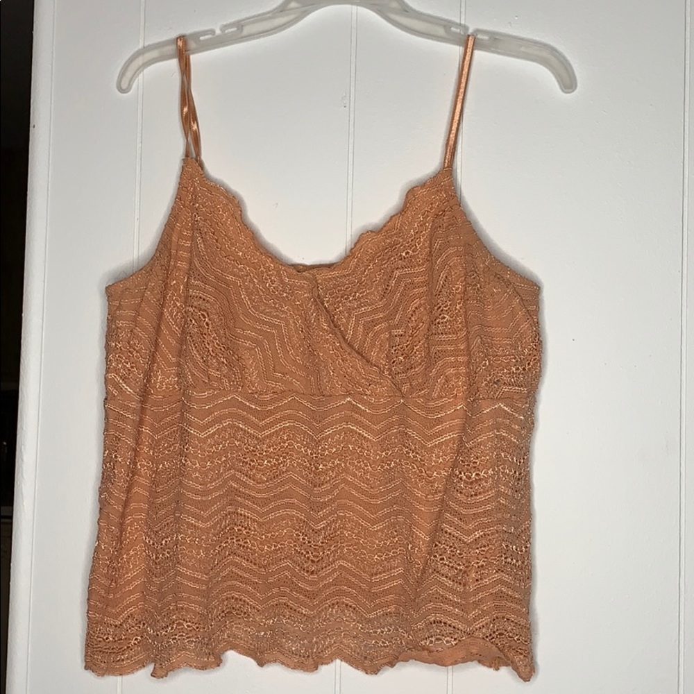 Orange crop top shirt